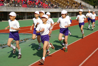 マラソン大会（西京極総合運動公園）